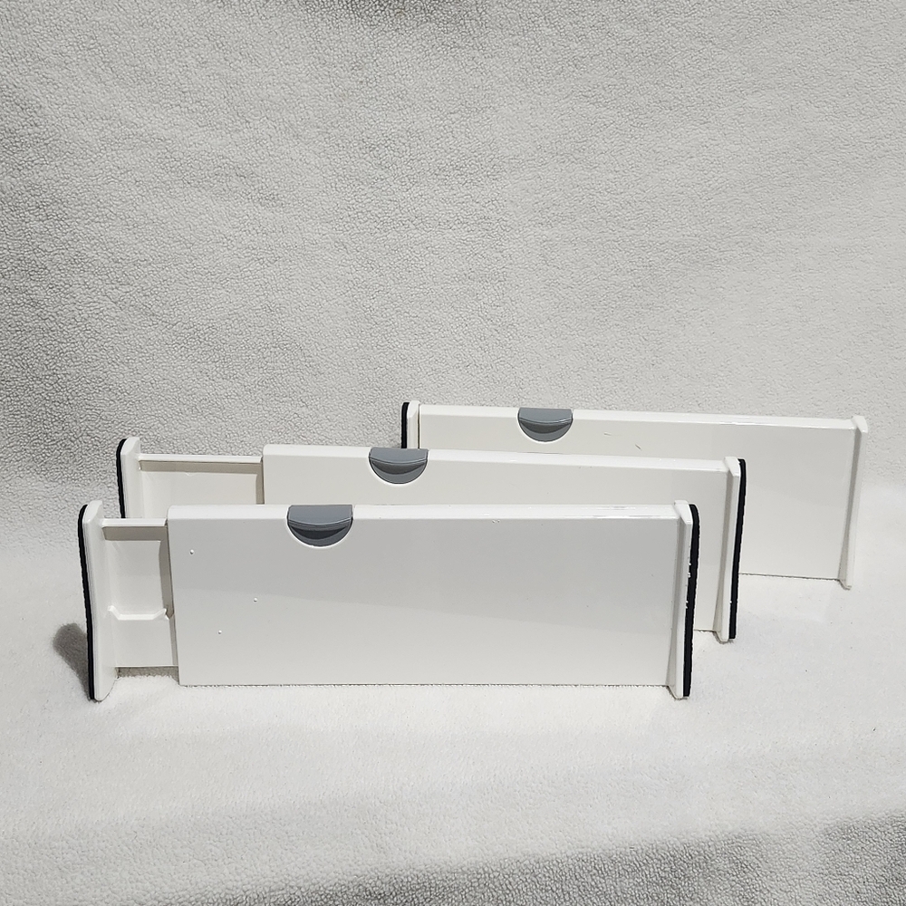 Drawer Dividers 4 Pack, Adj Separators 4" High Expandable from 11-17"